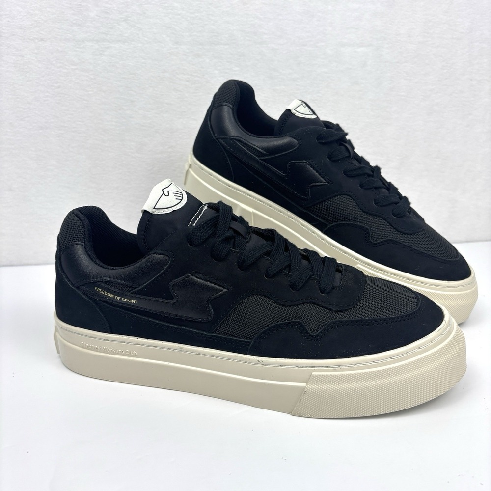 Stepney Workers Club Pearl S-Strike Suede Mix Men’s Black Sneakers EU 40 US 7.5